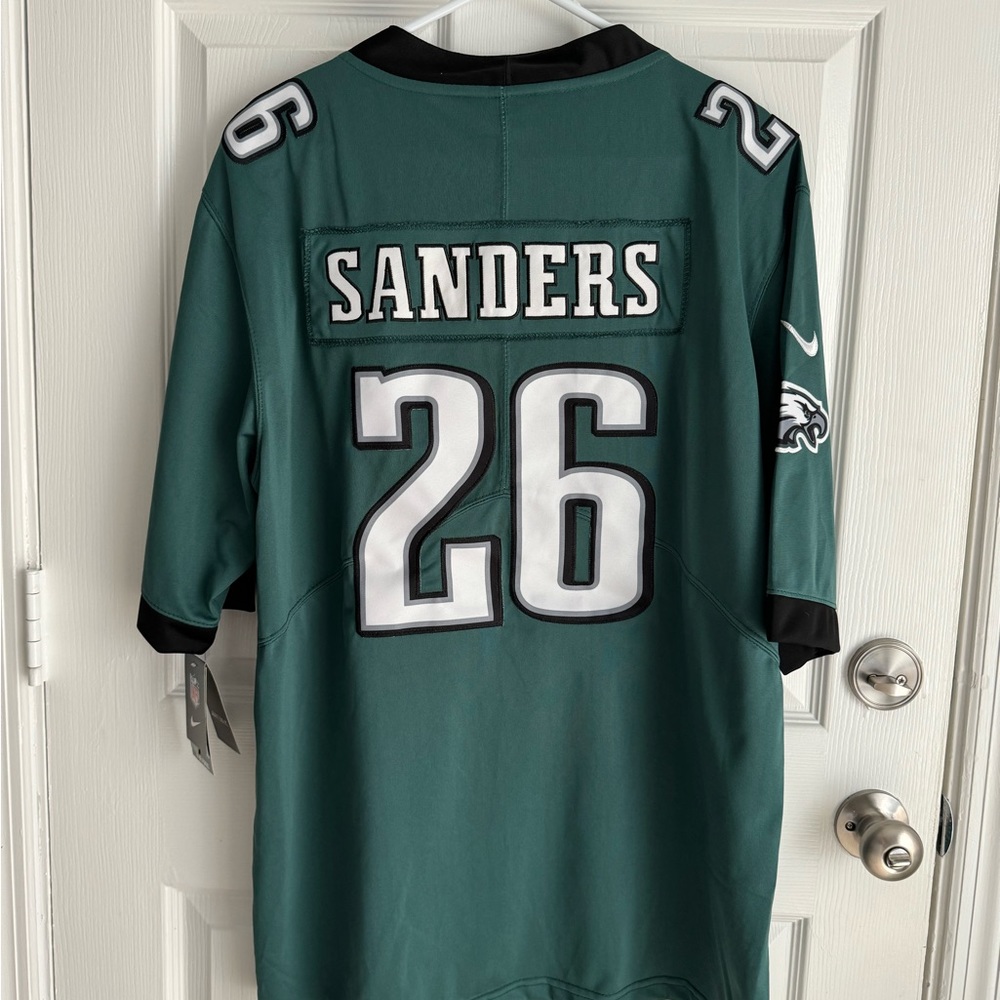 Miles Sanders Eagles Jersey Size Large NWT